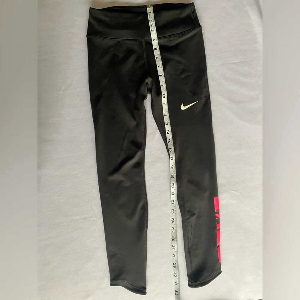 Nike Women’s Dri-Fit Icon Clash Fast 7/8 Black Pink Leggings  Size XS‎